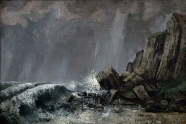 Averse à Étretat